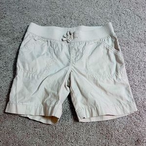 Kaki Stretchy Shorts For Kids